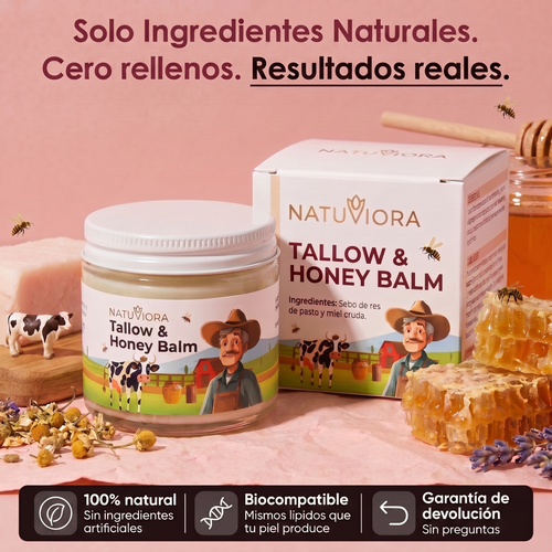 BÁLSAMO DE SEBO Y MIEL - NATUVIORA