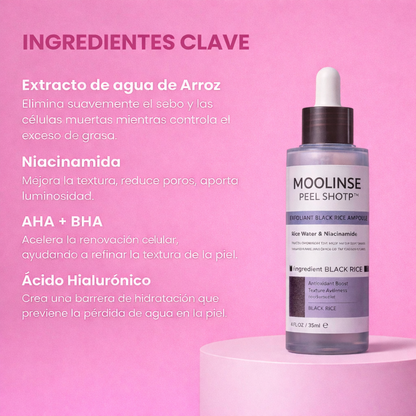 Moonlise - Sérum Exfoliante  De Arroz Negro