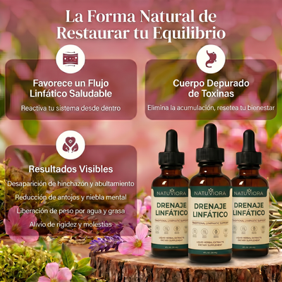 NATUVIORA® - Gotas de Drenaje Linfático