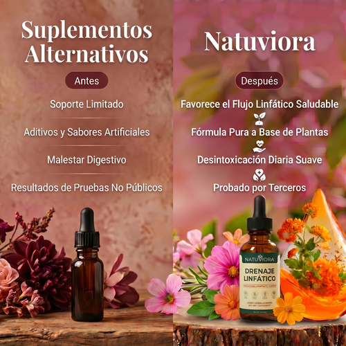 NATUVIORA® - Gotas de Drenaje Linfático