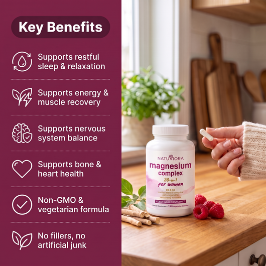 Magnesium Complex 20-in-1 for Women — Sleep, Stress & Hormone Balance Support