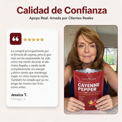 Cápsulas de Pimienta de Cayena 12 en 1 — Circulación, Energía y Bienestar — 240 Cápsulas Blandas