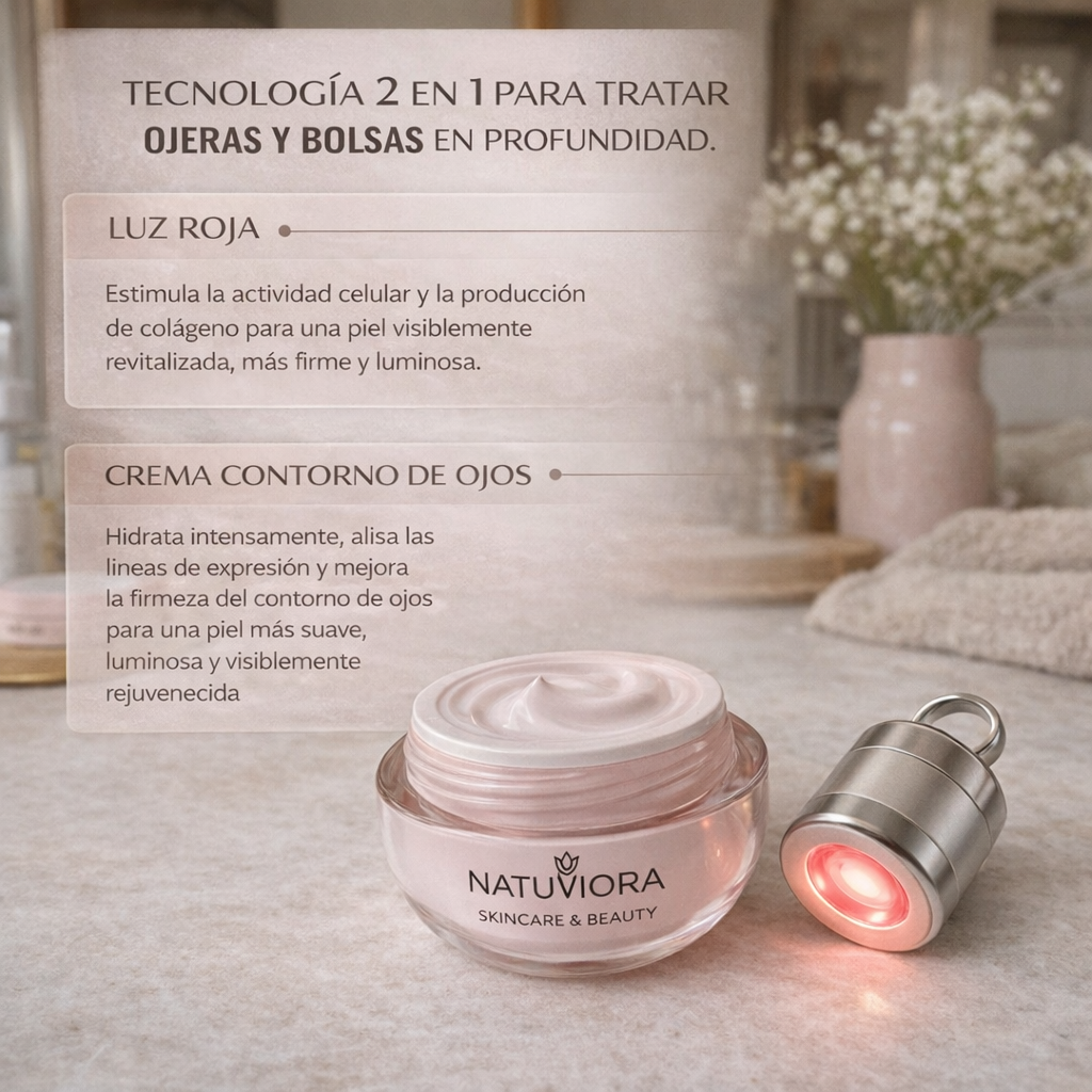 CREMA CON LUZ INFRARROJA PARA CONTORNO DE OJOS
